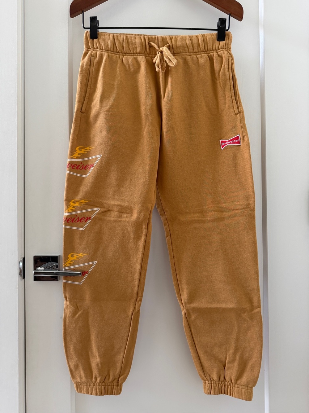Budweiser PacSun Unisex Yellow Brown Mustard Sweatpants Size S